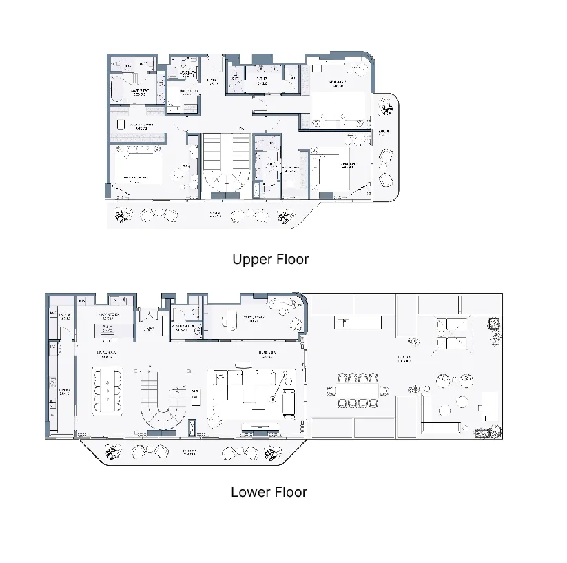 Anantara Mina 3 bed floor plan, 6,277 sqft