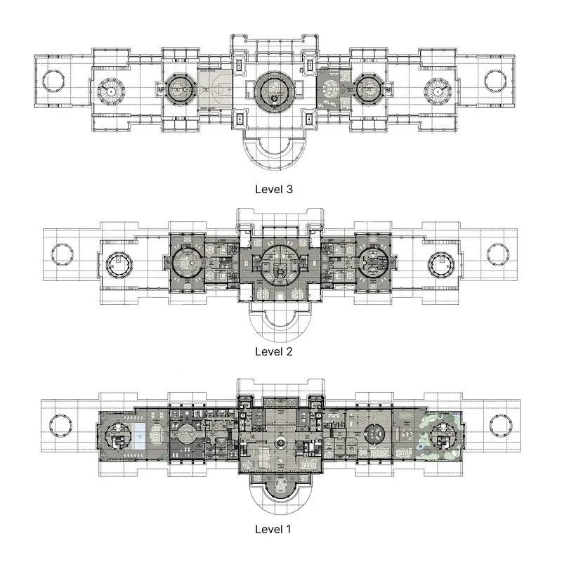 Raffles The Palm Dubai 8 bed floor plan, 77,707 sqft