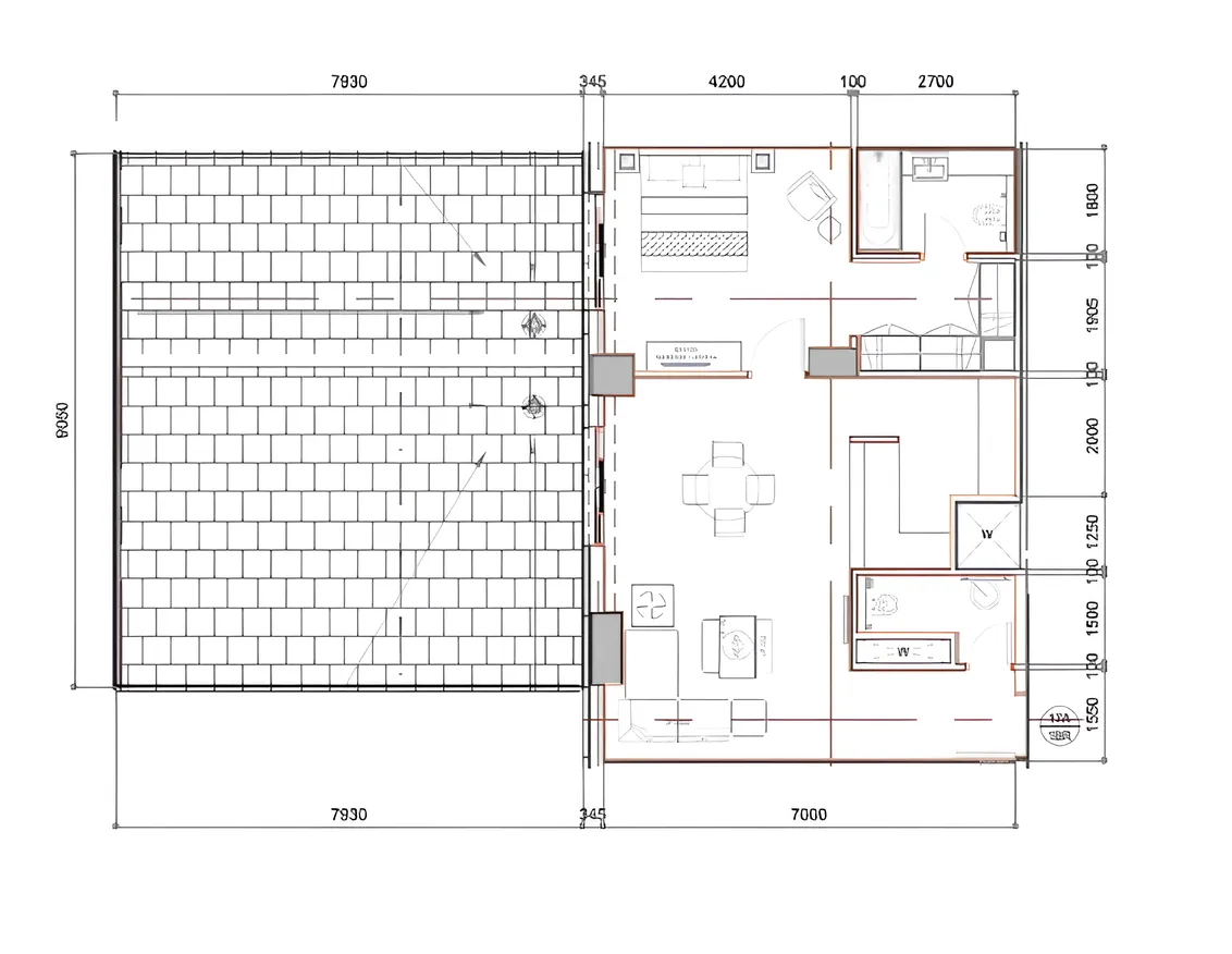 DAMAC Majestine 1 bed floor plan, 1,620 sqft