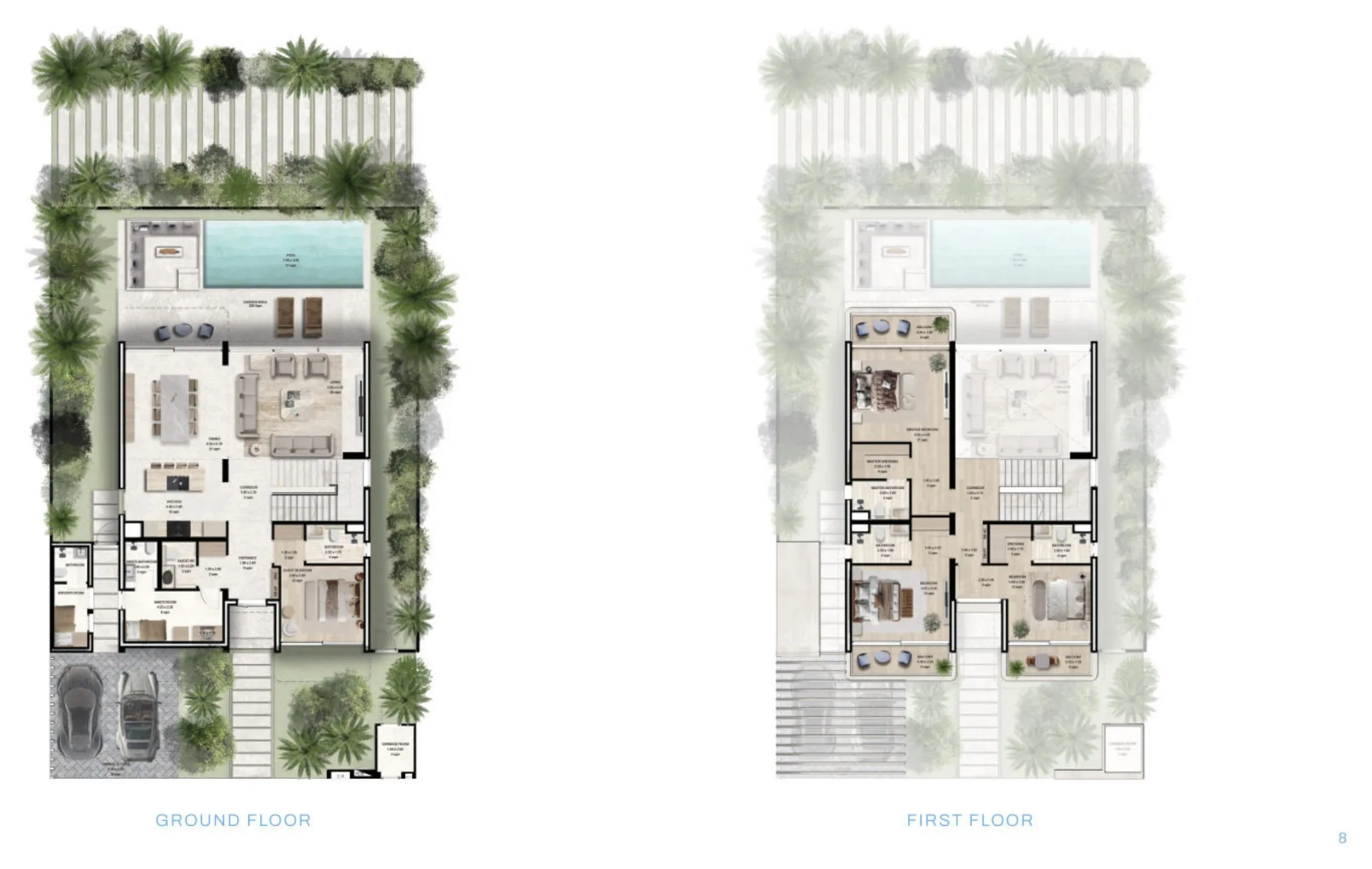 Manchester City Yas Residences by Ohana – Phase 2 4 bed floor plan — Villa, 3,348 sqft