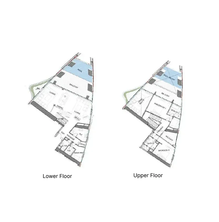 Safa One de Grisogono 2 bed floor plan, 3,490 sqft