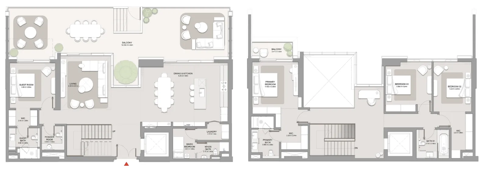 City Walk Crestlane 4 bed floor plan, 4,397 sqft