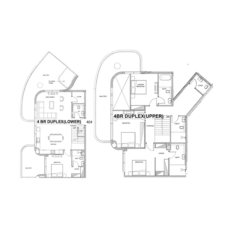 Villa Del Brunello 4 bed floor plan, 3,222 sqft