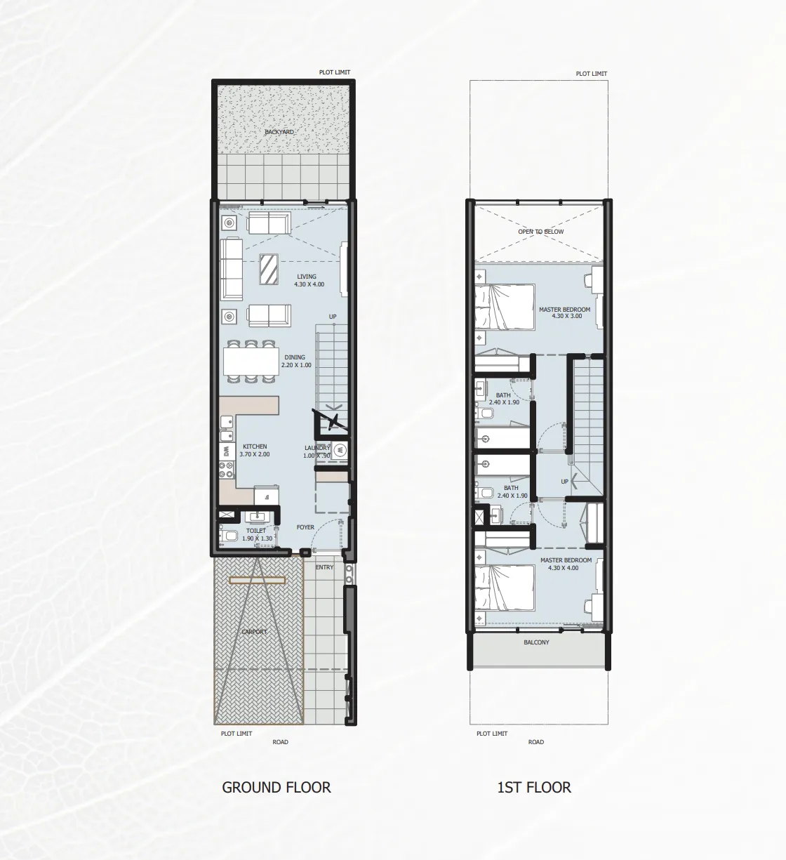 Verdana V 2 bed floor plan, 2,128 – 2,184 sqft