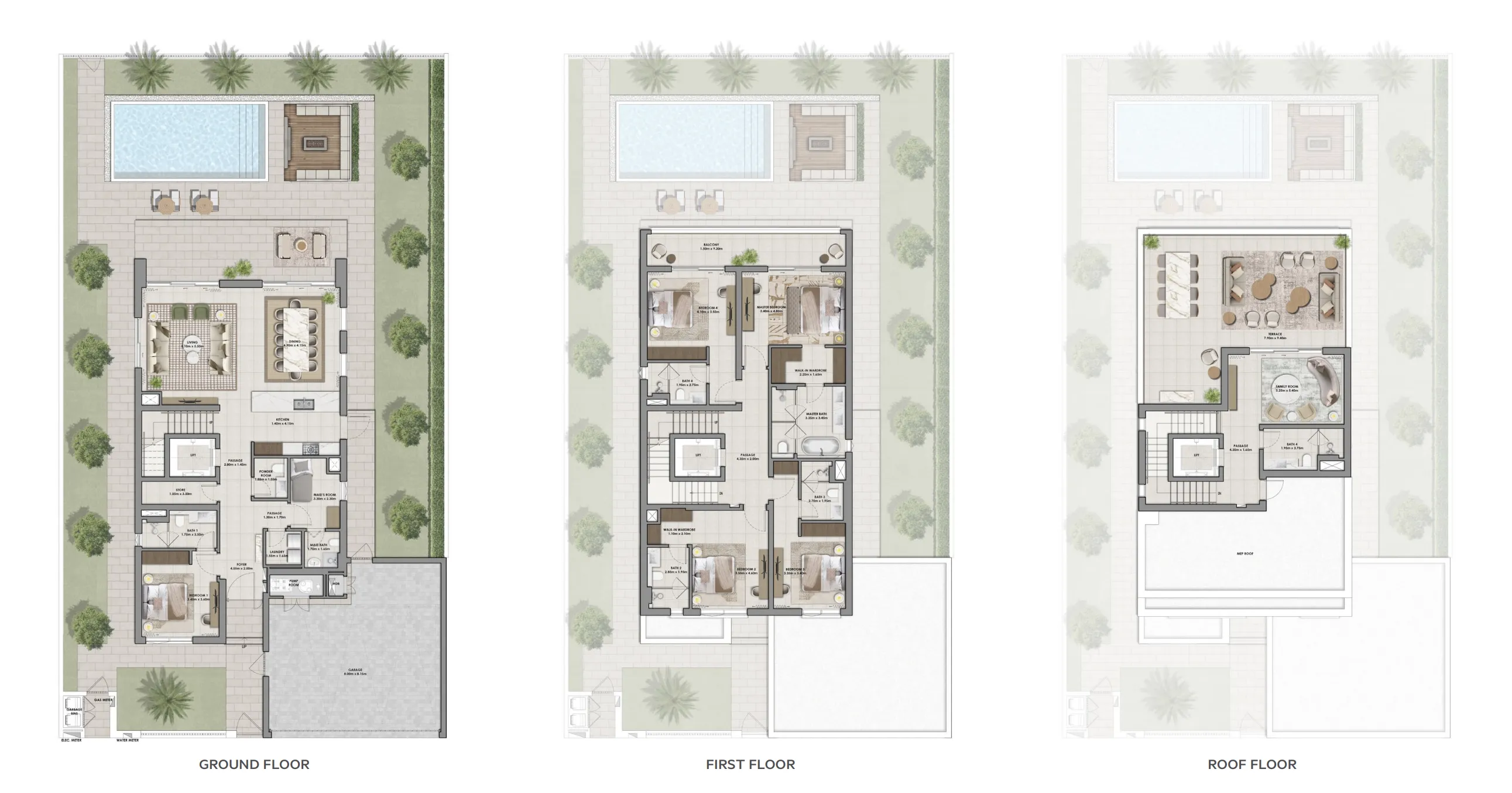 Serro 5 bed floor plan, 5,884 sqft