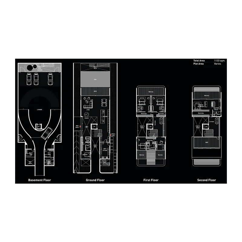 Brabus Island Chapter Two - The Villas 5 bed floor plan, 13,920 – 16,898 sqft