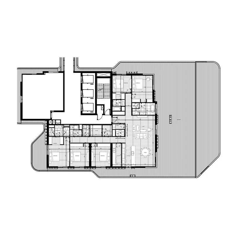 Nikki Beach Residences 5 bed floor plan, 6,021 sqft