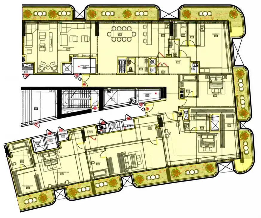 Celesto 4 4 bed floor plan, 6,827 sqft