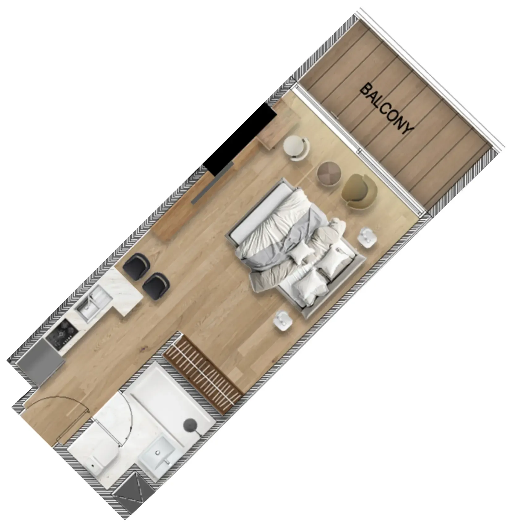 Barari Gate by ADE Studio floor plan, 449 sqft