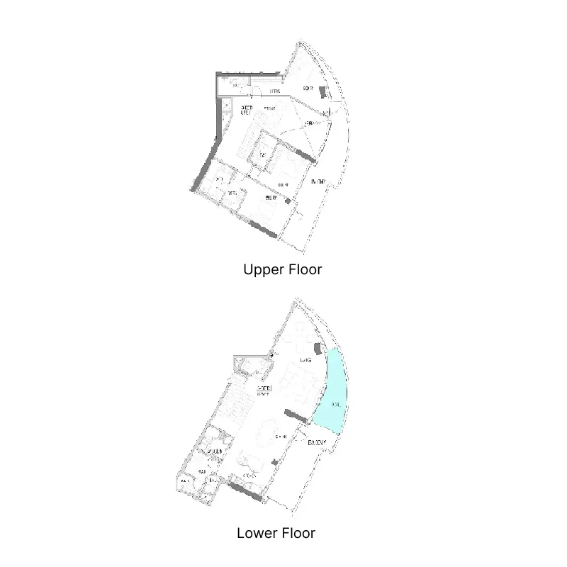 Canal Heights 3 bed floor plan, 3,113 sqft