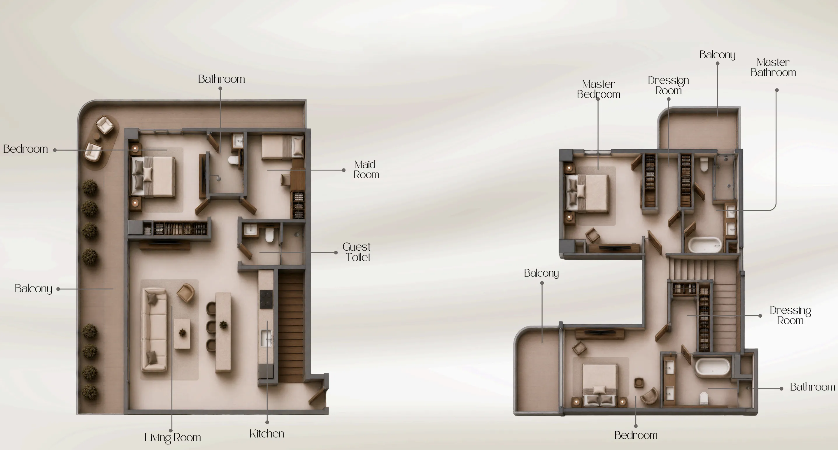 Beverly Crown 3 bed floor plan, 2,321 sqft