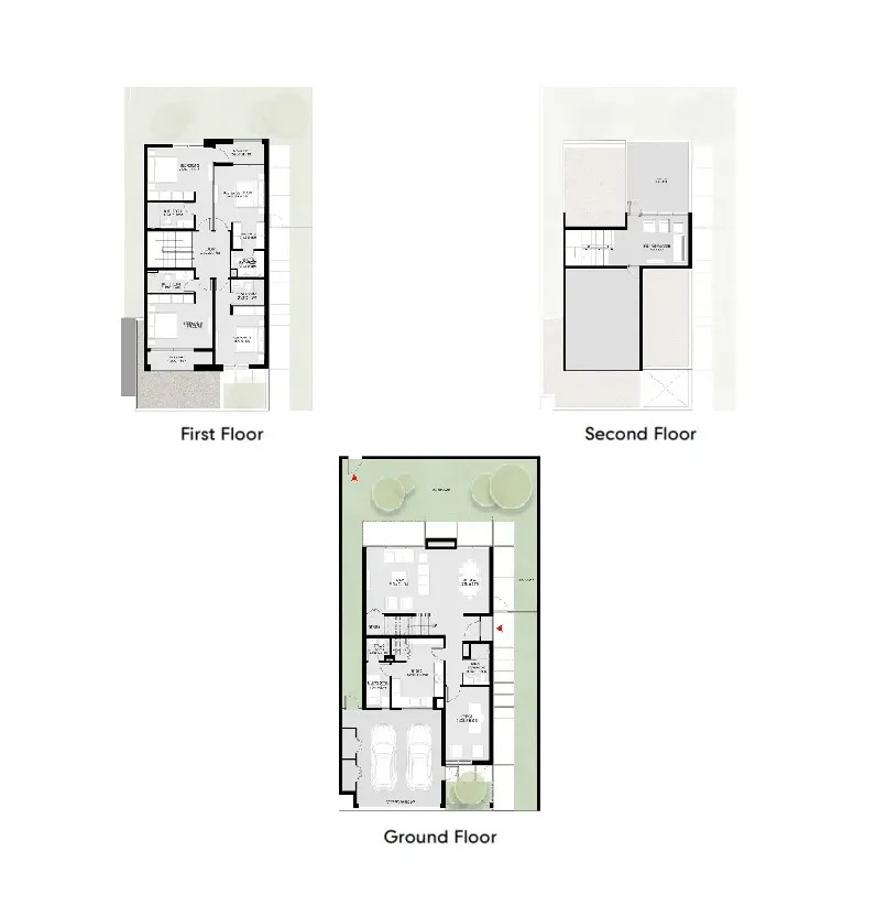 Masaar 3 Phases 1 and 2 4 bed floor plan, 3,765 sqft