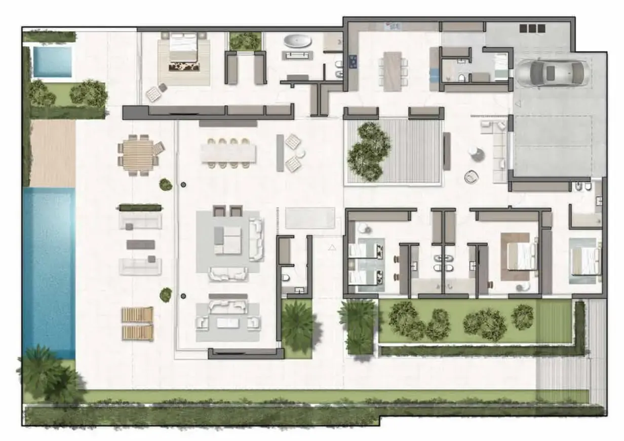 Al Zorah Seaside Hills 4 bed floor plan, 5,679 sqft