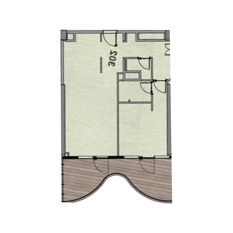Aqua Arc 2 bed floor plan, 1,632 sqft