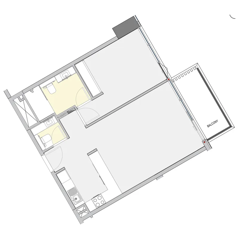 Winslow by IGO 1 bed floor plan, 762 – 764 sqft