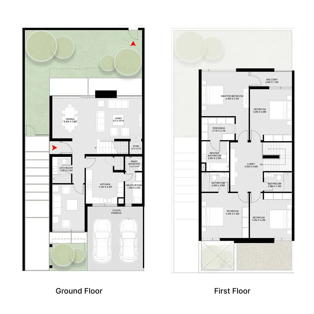 Masaar 3 Laura 4 bed floor plan, 3,139 sqft