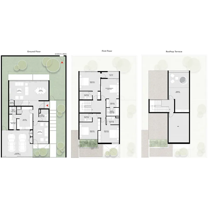 Masaar 1 Kaya 4 bed floor plan, 3,976 sqft