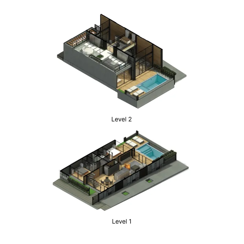 Black Rock 2 bed floor plan, 1,625 sqft