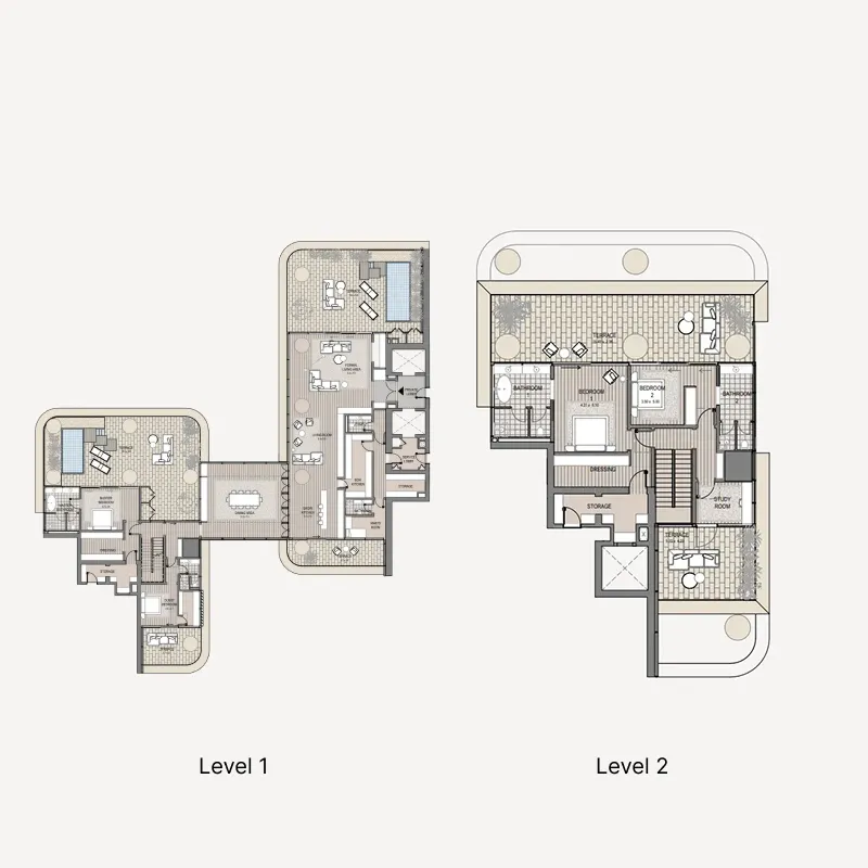 Vela Viento 4 bed floor plan, 10,280 sqft