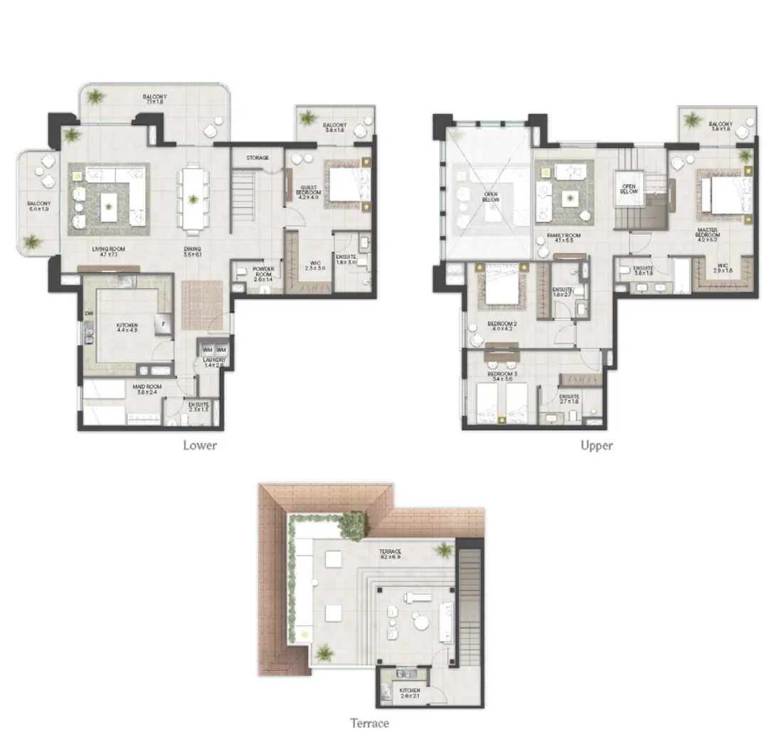 Bloom Living - Alhambra 4 bed floor plan, 4,252 sqft