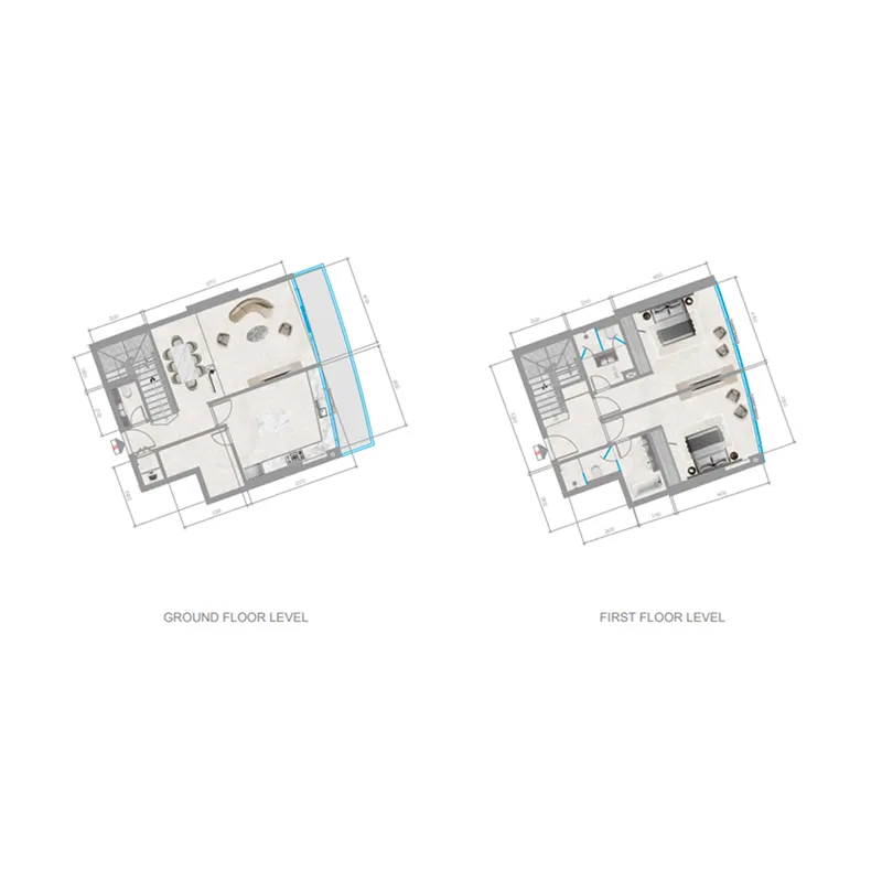 Orchid Towers Phase 1 2 bed floor plan, 1,785 sqft