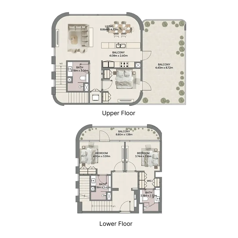 Mirasol II 3 bed floor plan, 2,175 sqft