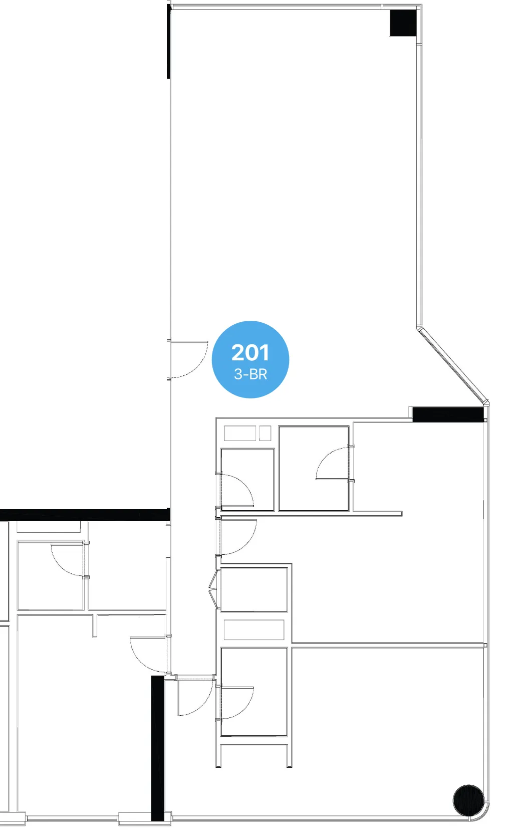 Edgewater Residences 1, 2 and 3 3 bed floor plan, 2,171 – 3,802 sqft