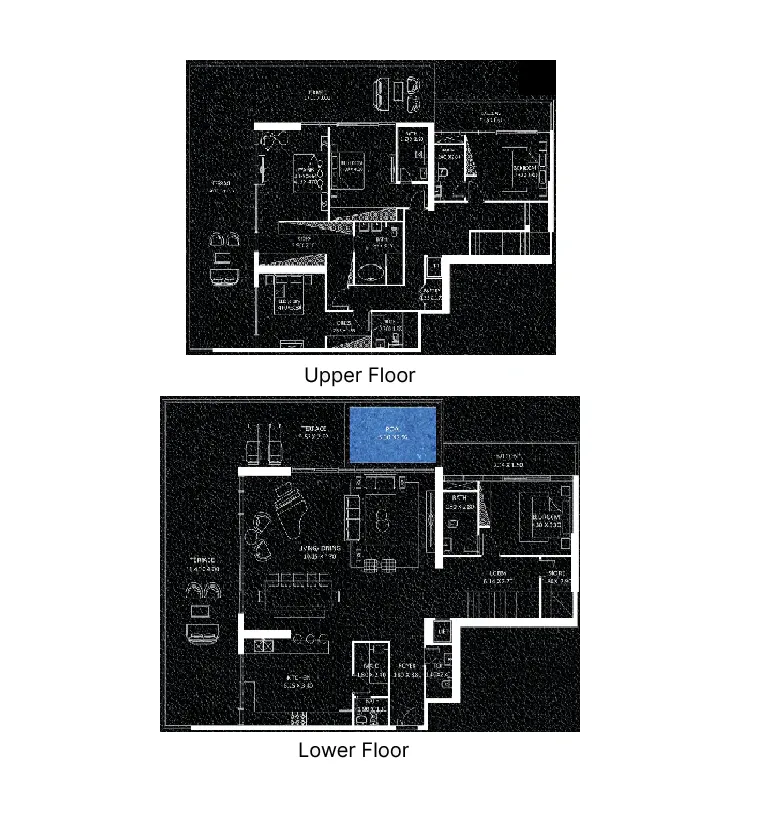 Viewz 5 bed floor plan, 5,754 – 5,761 sqft