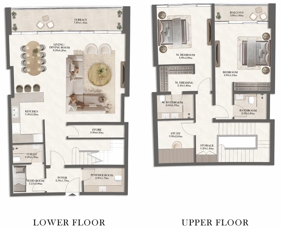Radisson Residences Towers 1 & 2 2 bed floor plan, 1,903 sqft