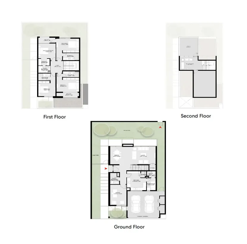 Masaar 3 Phases 1 and 2 4 bed floor plan, 3,765 sqft