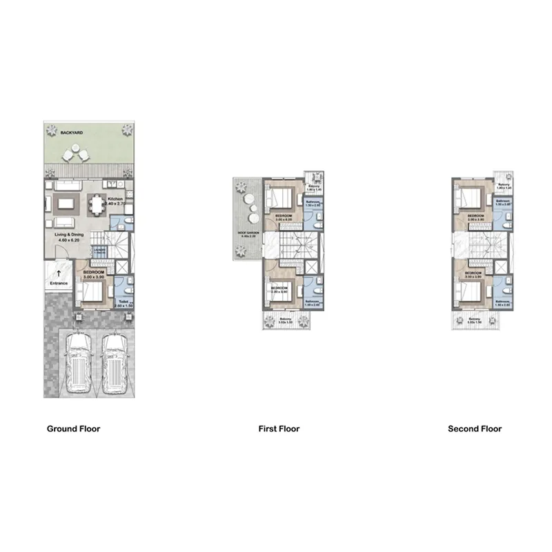 Reportage Hills 5 bed floor plan, 2,403 sqft