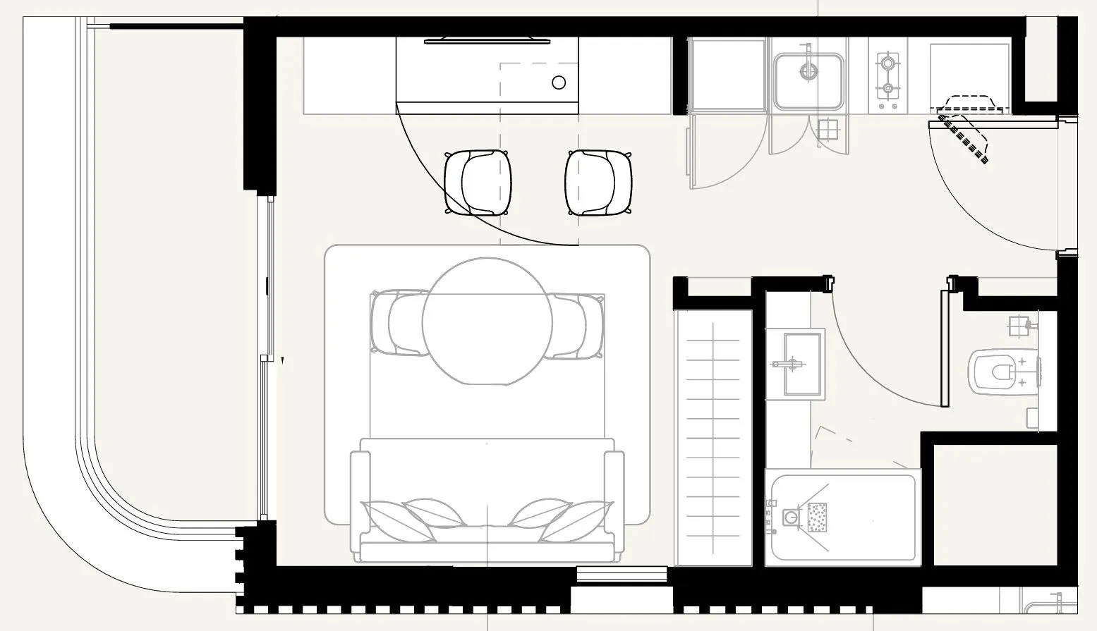 Azizi Sakandar Studio floor plan, 327 sqft