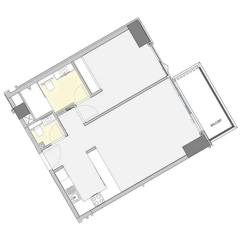 Winslow by IGO 1 bed floor plan, 761 sqft