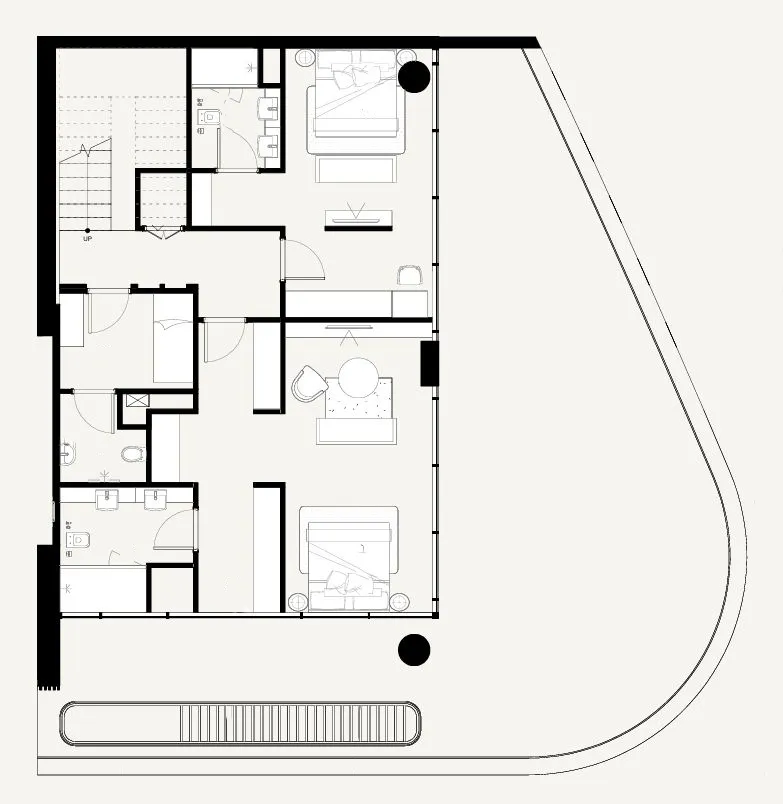 Azizi Abraham 2 bed floor plan, 1,957 sqft