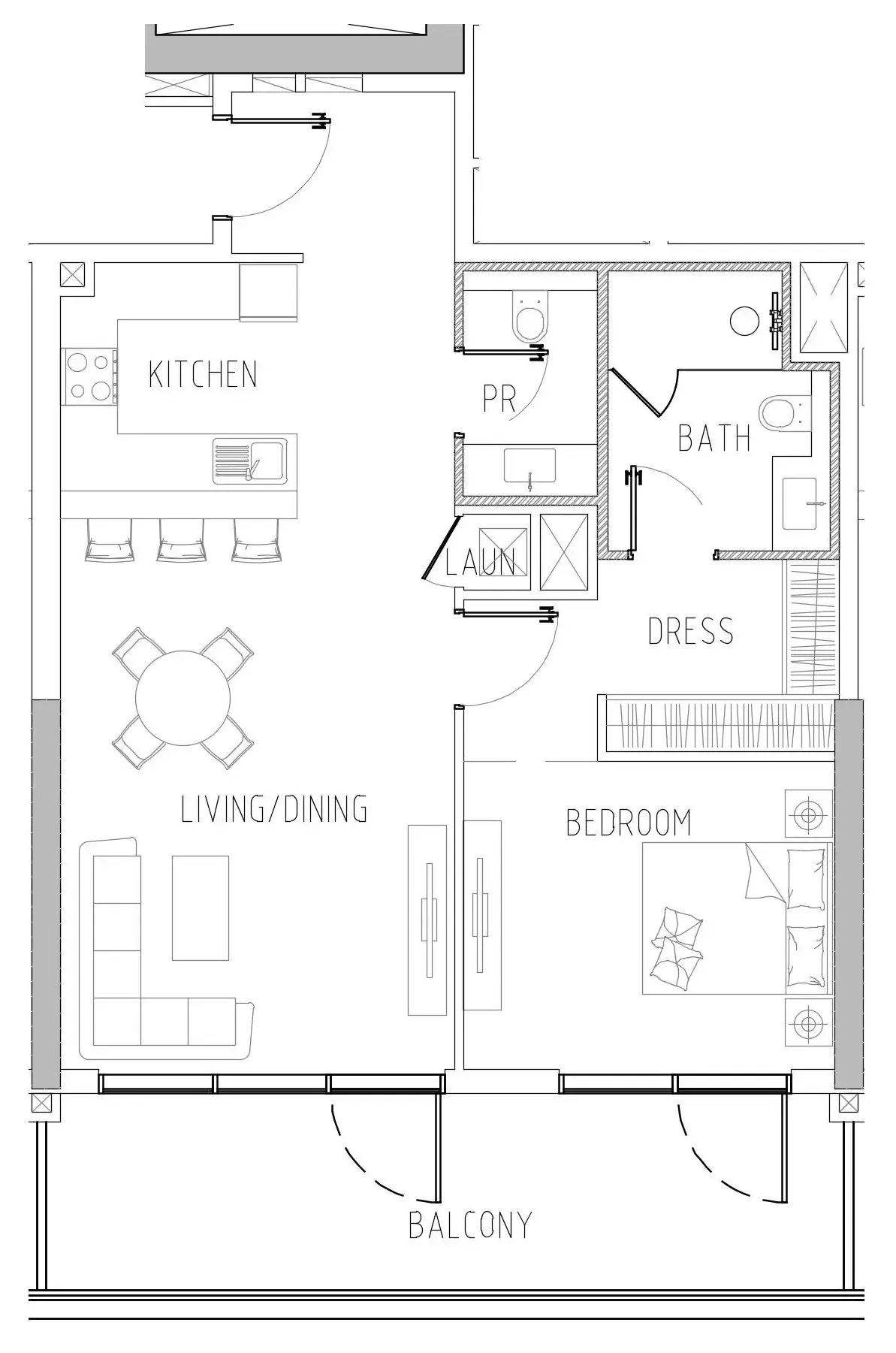 Damac Riverside Views 1 bed floor plan, 1,039 – 1,042 sqft