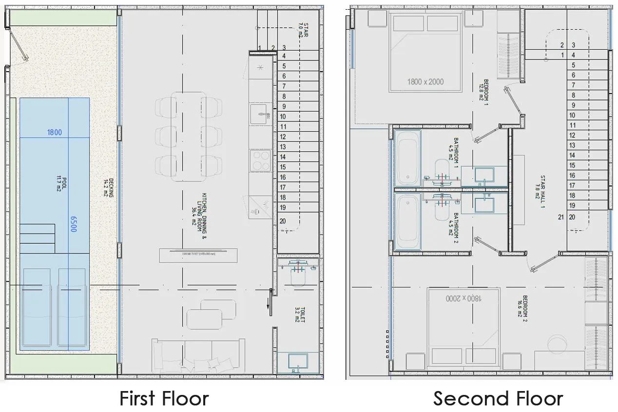 Solvyn City 3 bed floor plan, 1,780 sqft