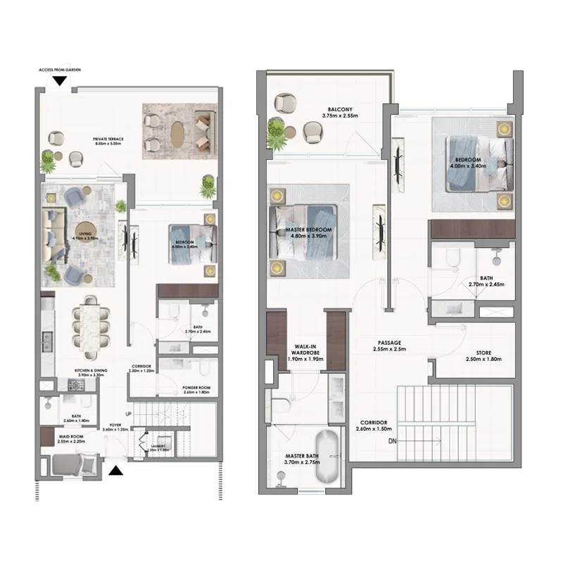 Golf Acres 3 bed floor plan, 2,564 sqft