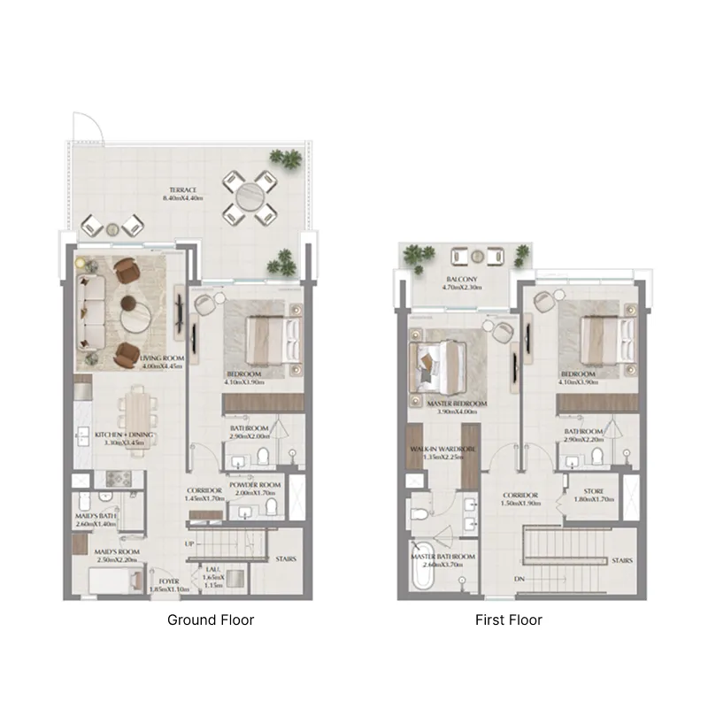 Terra Woods 3 bed floor plan, 2,580 sqft