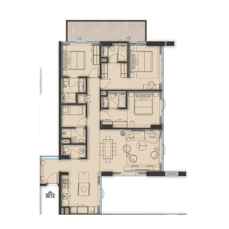 Sea Cliff by Imtiaz 3 bed floor plan, 1,615 sqft