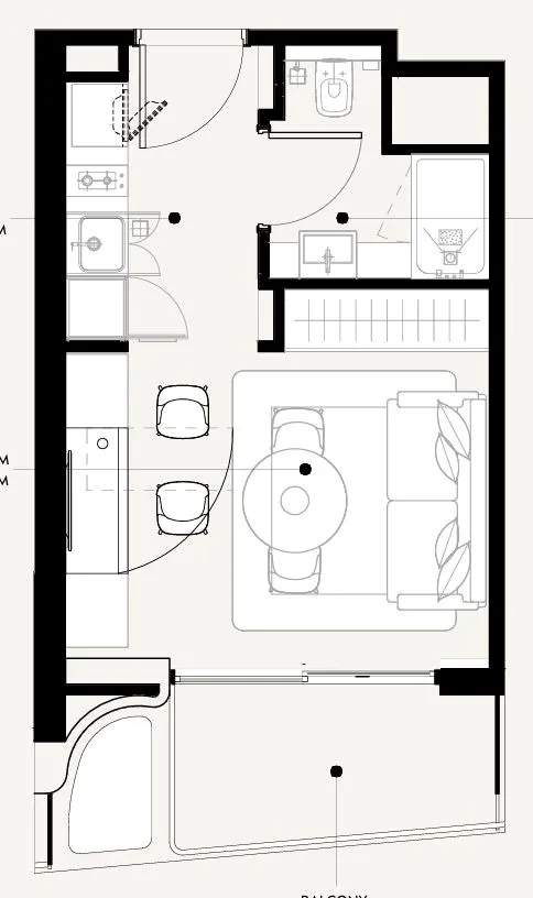 Azizi Sakandar Studio floor plan, 334 sqft