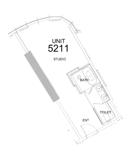Damac Towers by Paramount Studio floor plan, 488 sqft