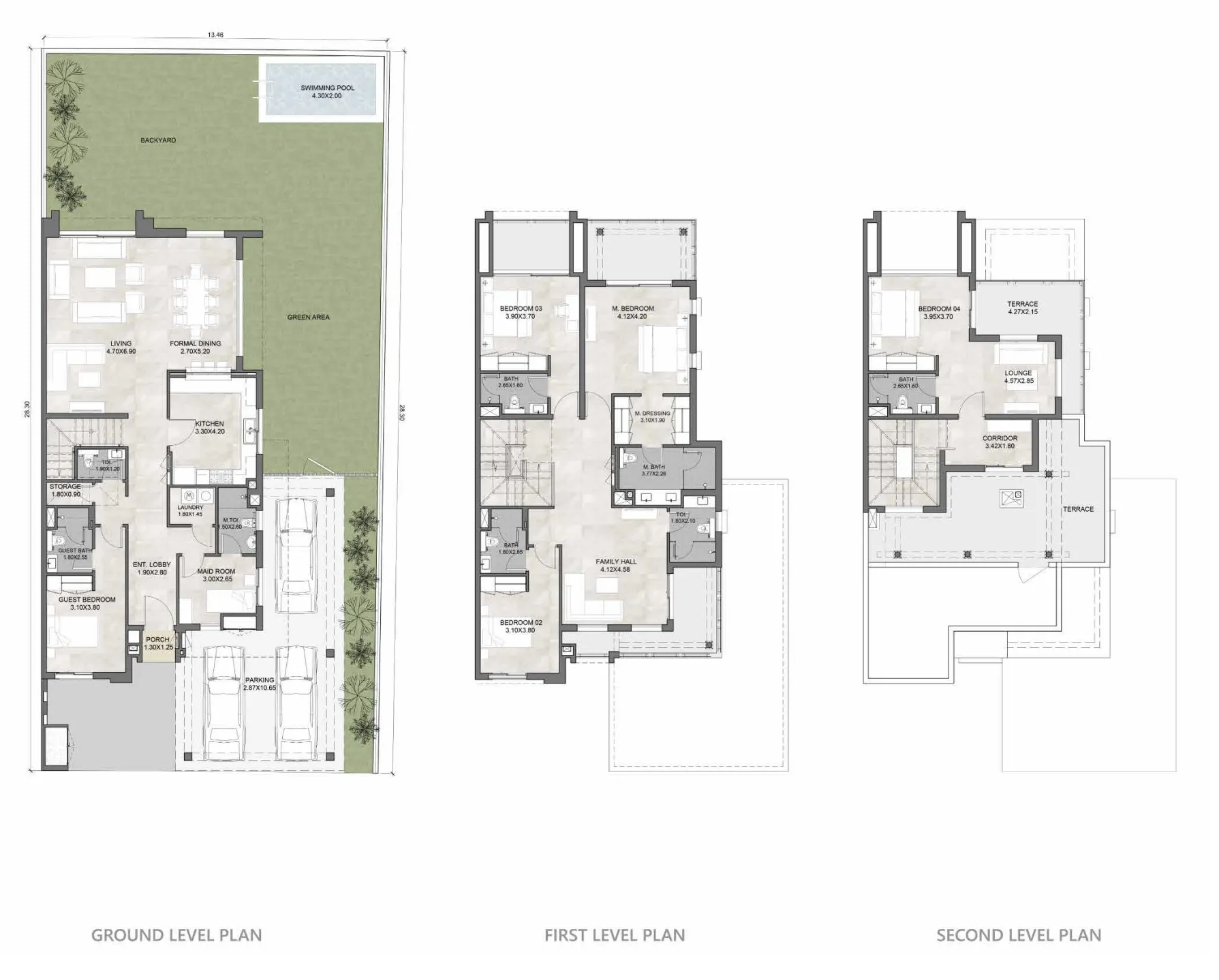 Hayat 4 and 5 5 bed floor plan, 4,953 sqft