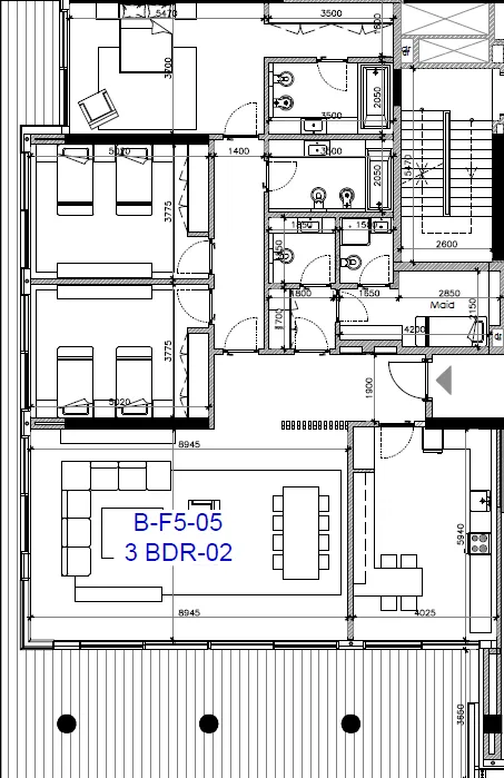 Gateway Porto Al Zorah 3 bed floor plan, 3,038 sqft