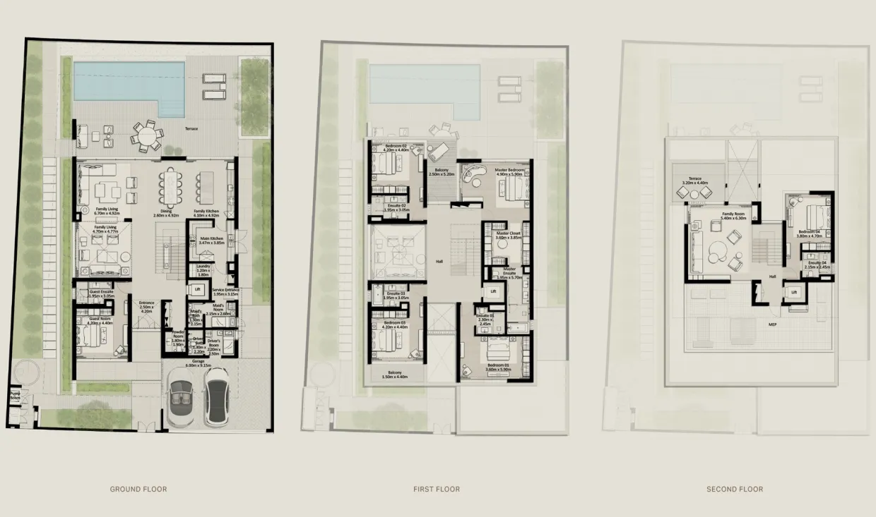 Nad Al Sheba Gardens 10 6 bed floor plan, 6,873 sqft