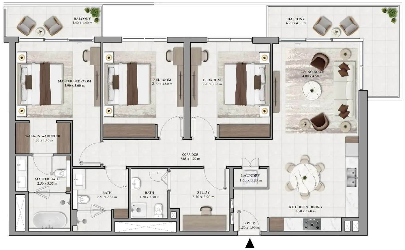 Vista Ridge 3 bed floor plan, 1,748 sqft