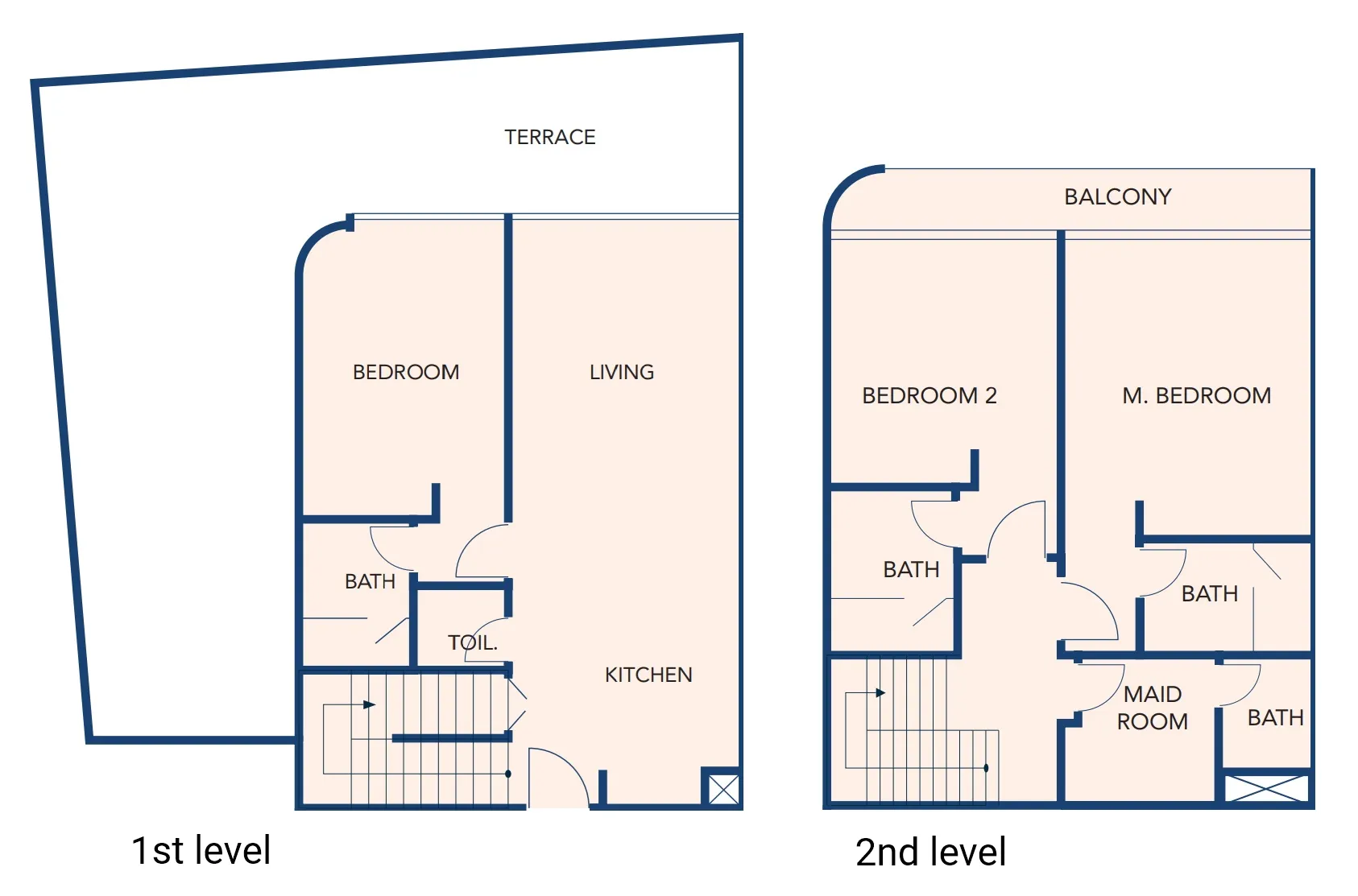 Sunset Bay One 3 bed floor plan, 2,022 sqft