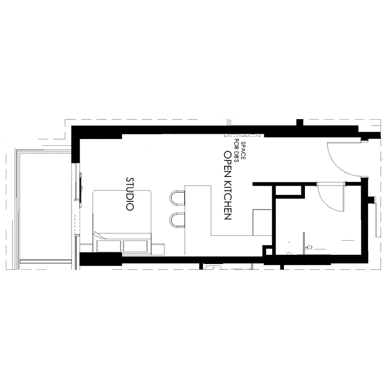 Living Legends Phase 5 Studio floor plan, 530 sqft
