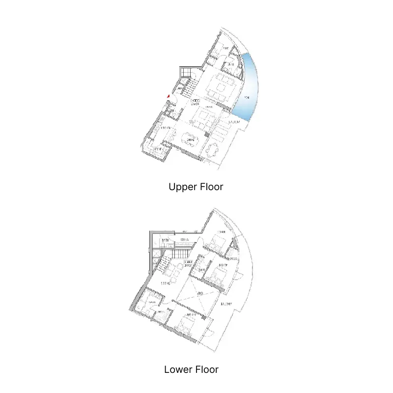 Canal Heights 3 bed floor plan, 3,319 sqft