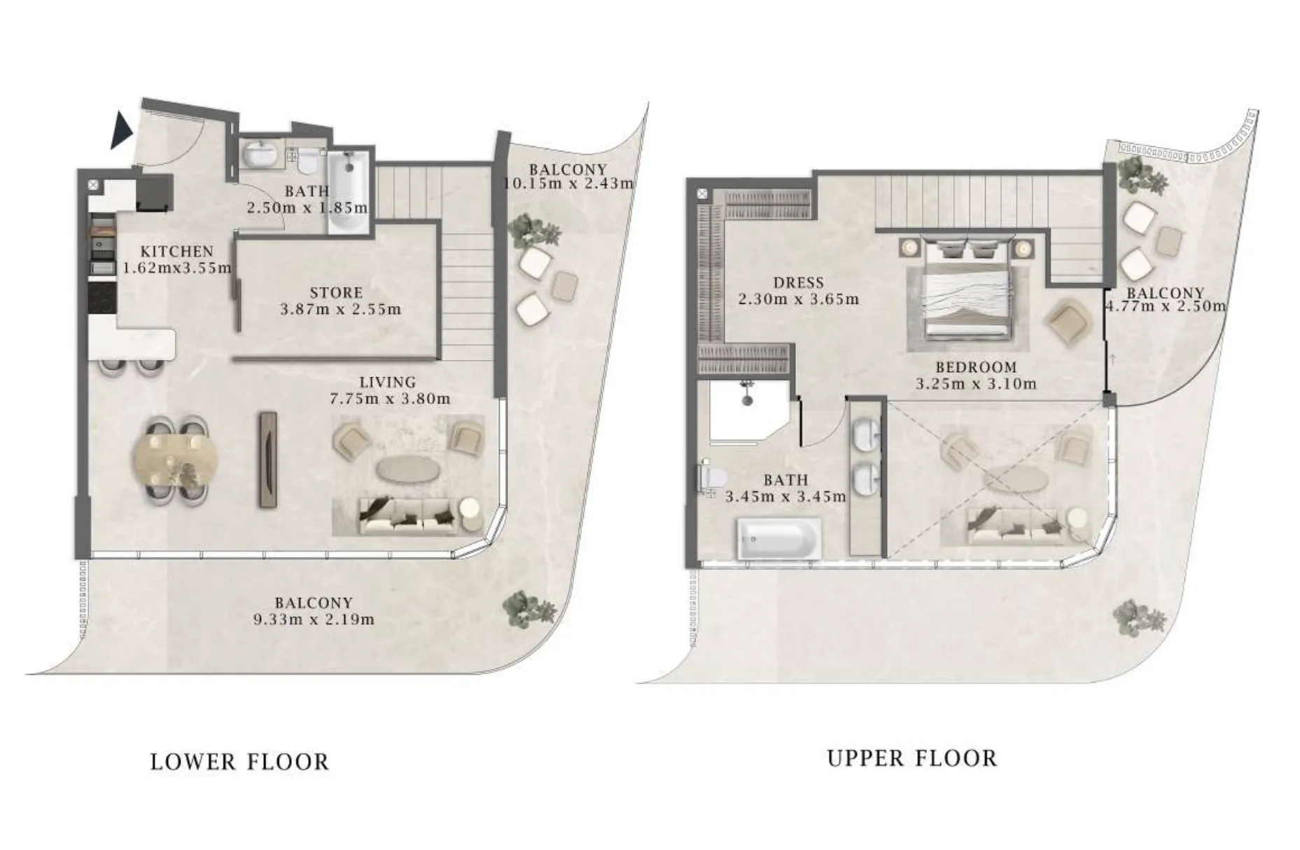 Arthouse Residences by Cledor 1 bed floor plan, 1,697 sqft