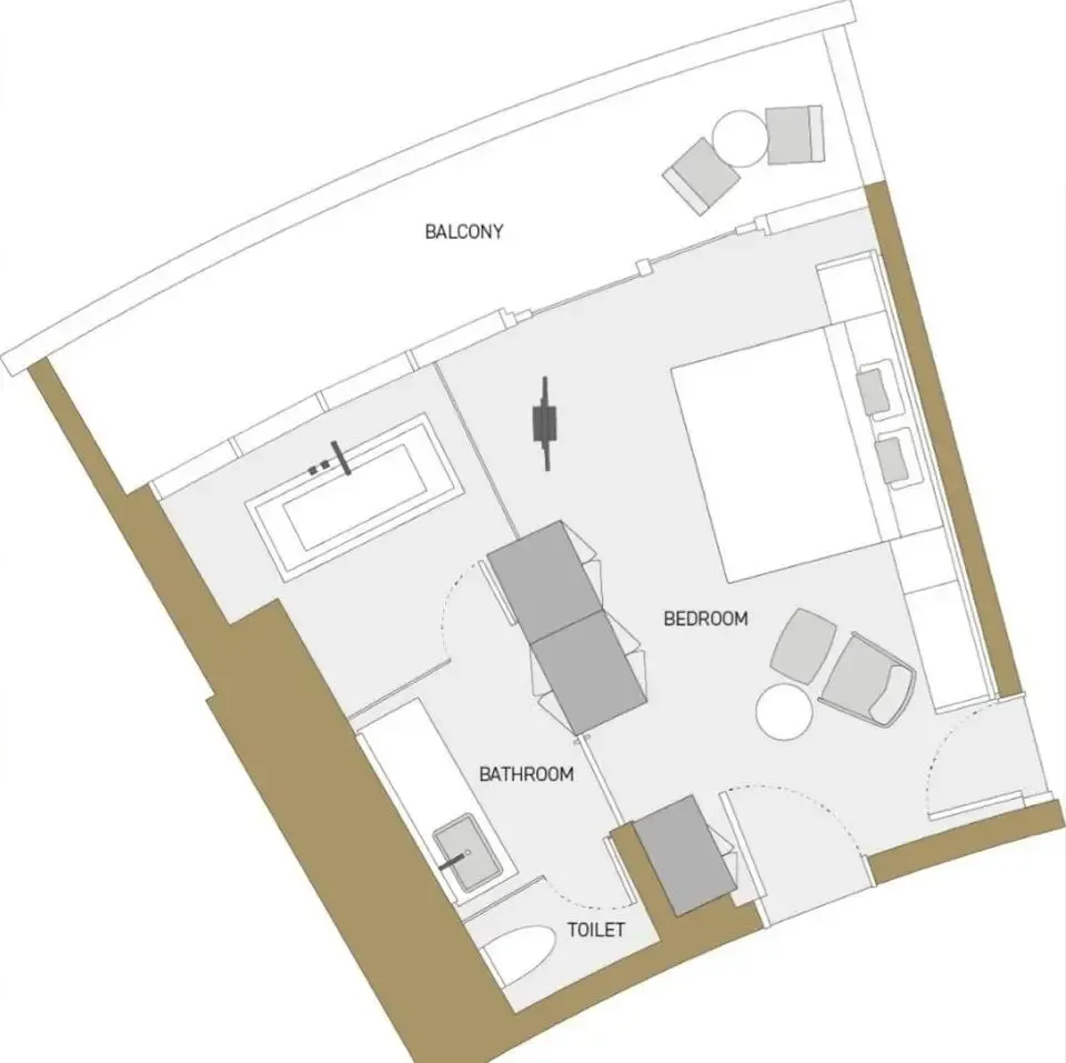 Five Jumeirah Village Studio floor plan, 480 – 528 sqft